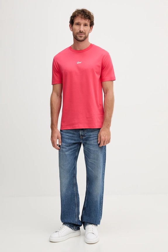 Gant t-shirt bawełniany 2003343 różowy AW25