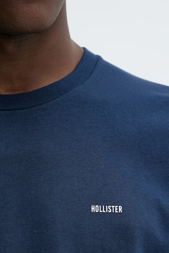 Tričko Hollister Co. tmavomodrá KI323.5499.200