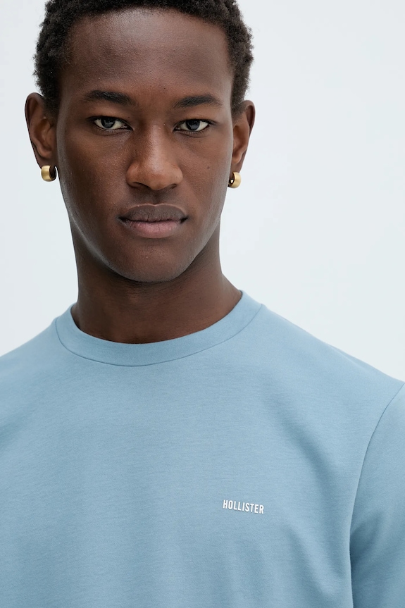 Hollister Co. tricou albastru KI323.5499.220