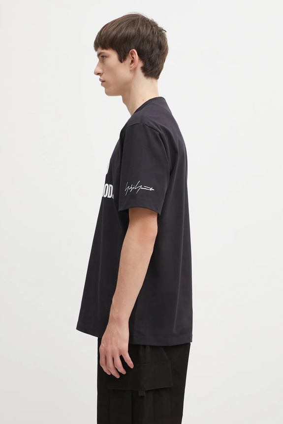 Y-3 cotton t-shirt x Neighborhood Logo JW6999 black AW25