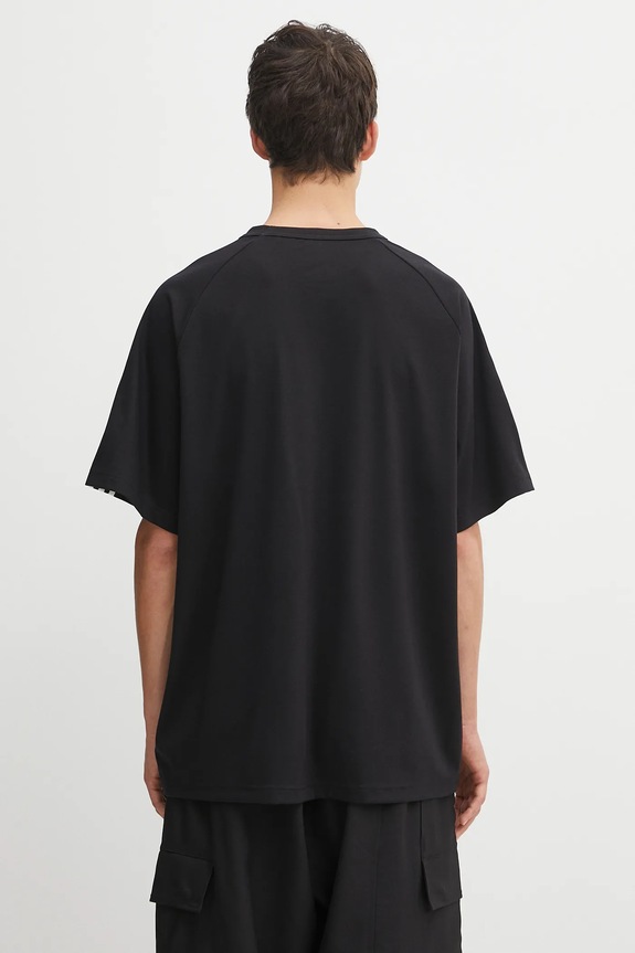 Clothing Y-3 wool t-shirt 3-Stripes JW7352 black