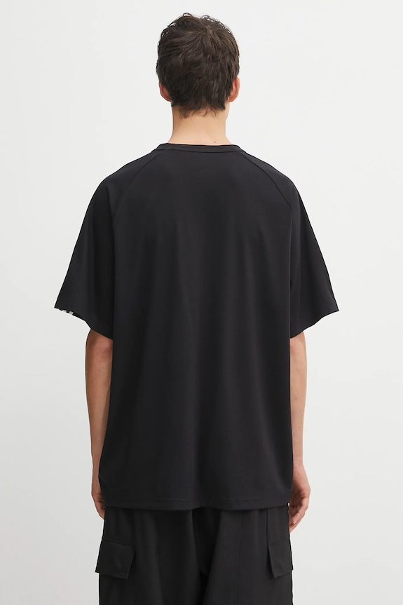 Clothing Y-3 wool t-shirt 3-Stripes JW7352 black