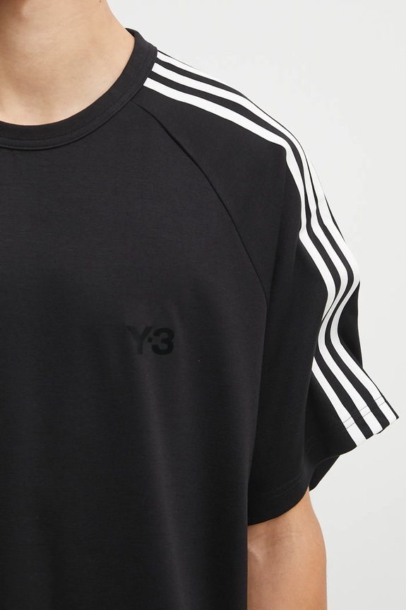 Y-3 wool t-shirt 3-Stripes JW7352 black