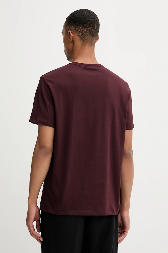 Oblečenie Bavlnené tričko Calvin Klein LV04LD230G burgundské