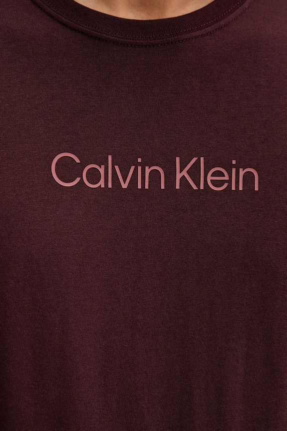 Bavlnené tričko Calvin Klein LV04LD230G burgundské
