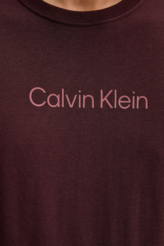 Bavlnené tričko Calvin Klein LV04LD230G burgundské