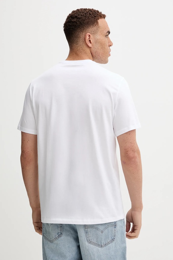 Odzież Calvin Klein t-shirt bawełniany LV04RD817G biały