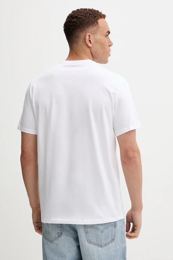 Odzież Calvin Klein t-shirt bawełniany LV04RD817G biały