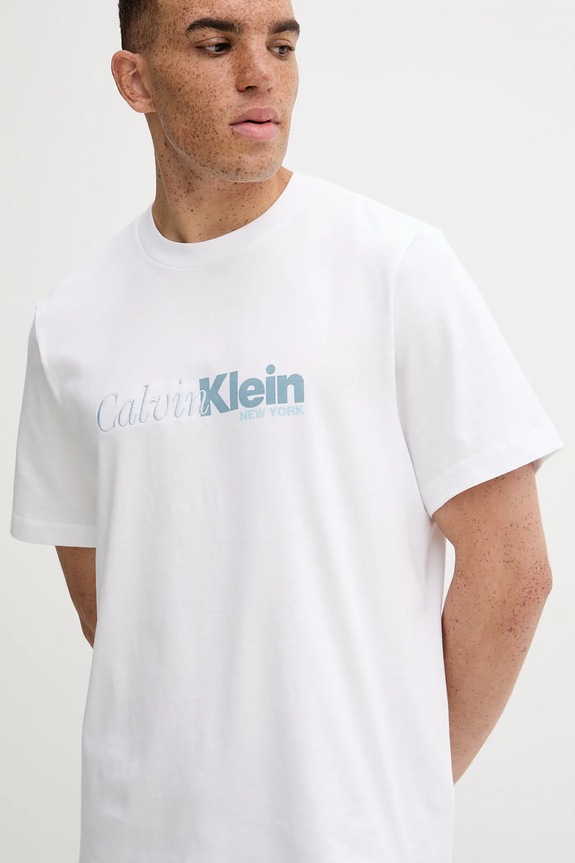 Calvin Klein tricou din bumbac alb LV04RD822G