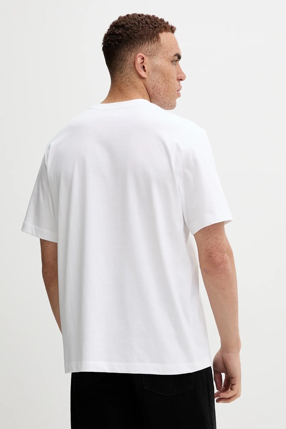 Odzież Calvin Klein t-shirt bawełniany LV04RD823G biały
