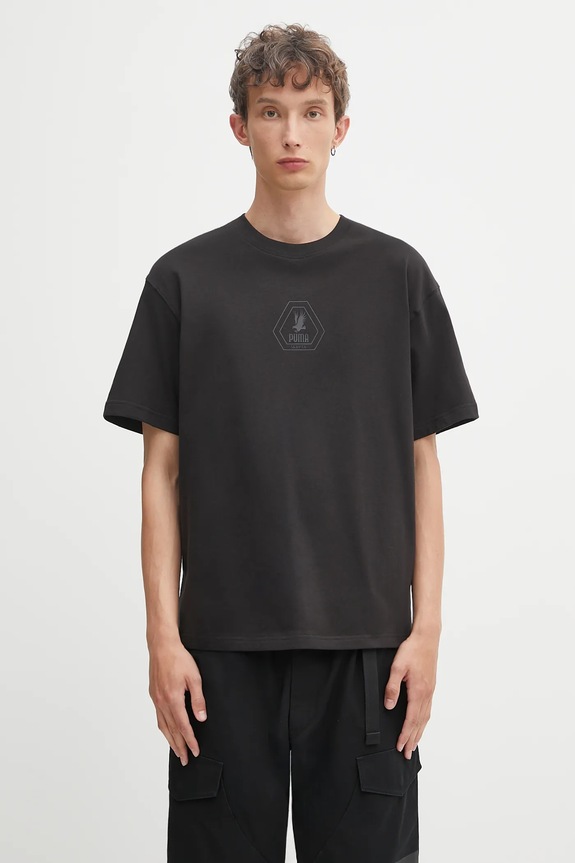 Bavlněné tričko Puma PUMA x SKEPTA regular černá 633771