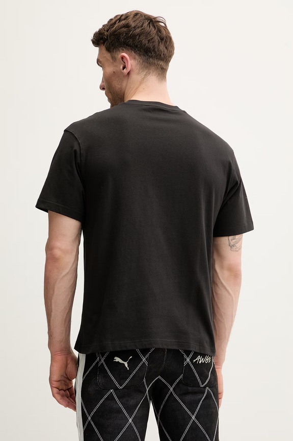 Oblečenie Bavlnené tričko Puma PUMA x SKEPTA 633771 čierna