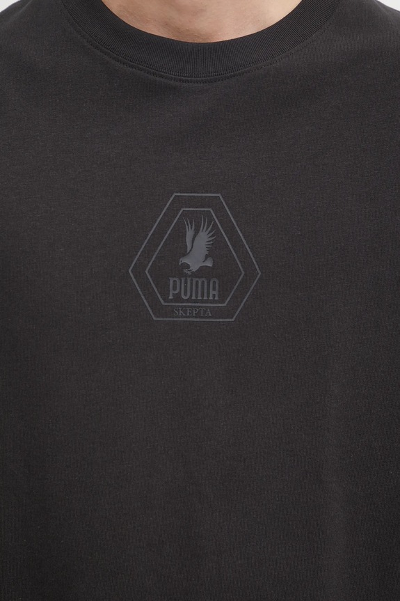 Bavlněné tričko Puma PUMA x SKEPTA černá 633771