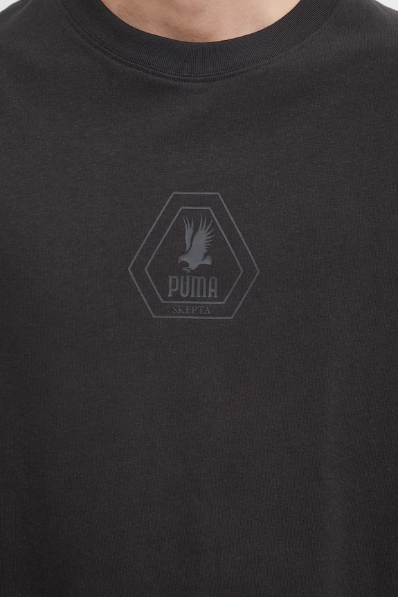 Bavlněné tričko Puma PUMA x SKEPTA černá 633771