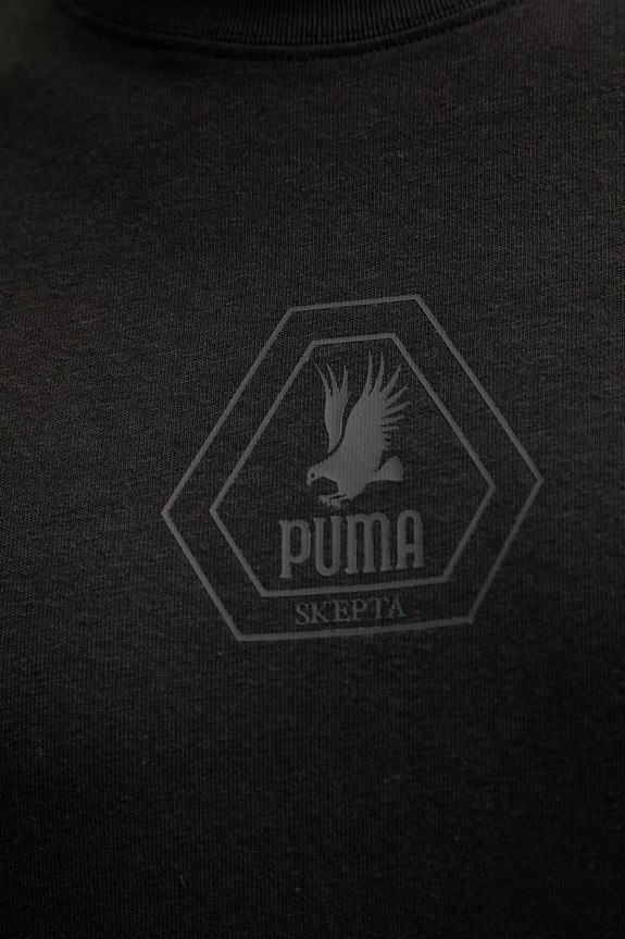 Bavlnené tričko Puma PUMA x SKEPTA 633771 čierna