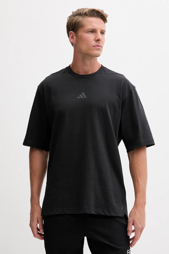 Tréningové tričko adidas Performance relaxed čierna JN3680