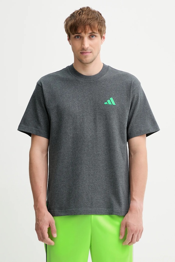 Ρούχα Βαμβακερό μπλουζάκι adidas x Mercedes JX8775 γκρί