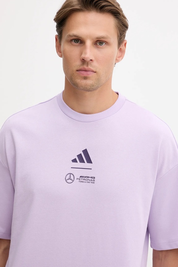Tričko adidas x Mercedes JX8811 fialová