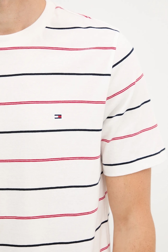 Tommy Hilfiger tricou bărbătesc din bumbac MW0MW40923 alb