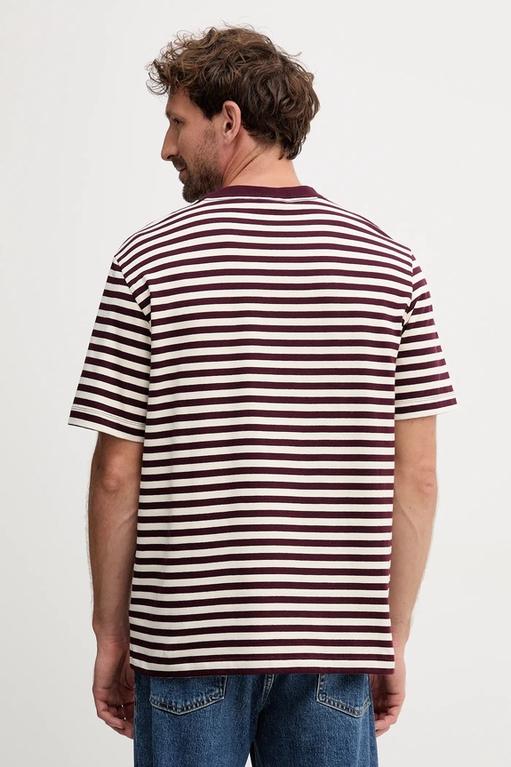 Ruházat Calvin Klein Jeans pamut póló LV04RD204G burgundia