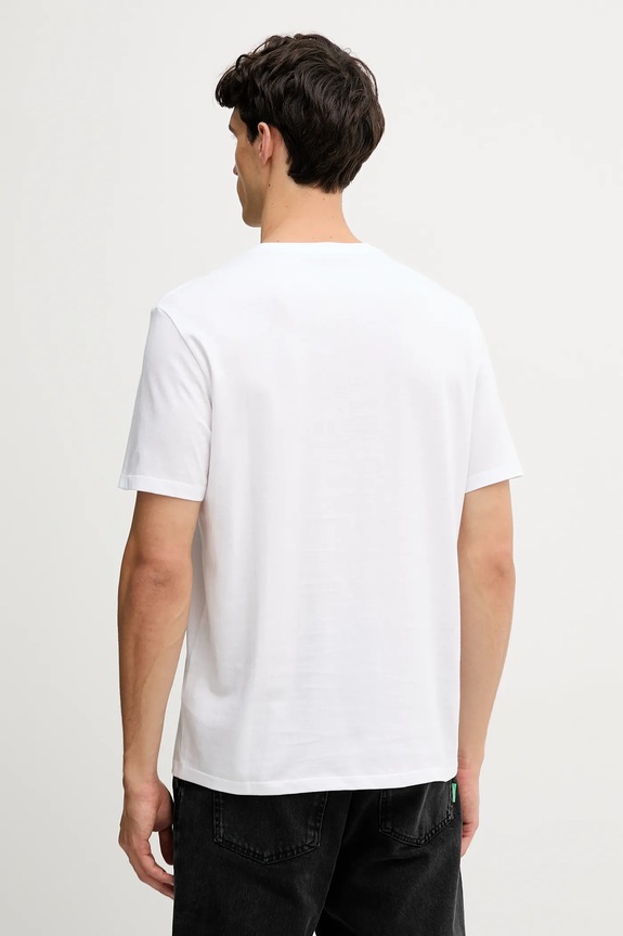 Ρούχα Βαμβακερό μπλουζάκι Calvin Klein Jeans LV04RD818G λευκό