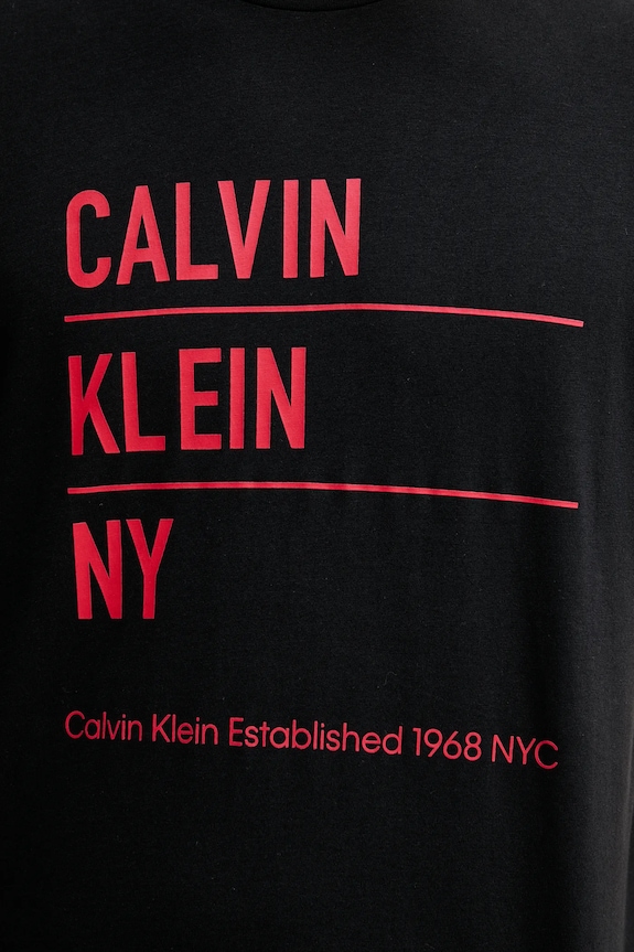 Βαμβακερό μπλουζάκι Calvin Klein Jeans LV04RD818G μαύρο