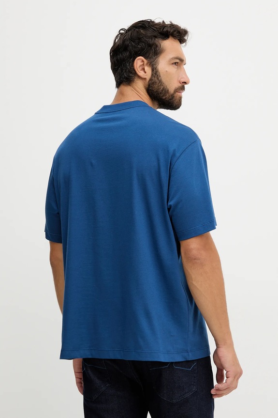 Βαμβακερό μπλουζάκι Calvin Klein Jeans LV04RC856G μπλε AW25