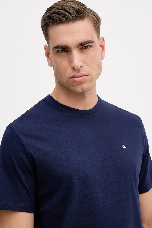 Calvin Klein Jeans t-shirt férfi pamut sötétkék LV04RD254G