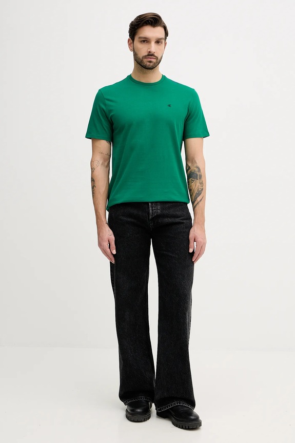Calvin Klein Jeans t-shirt da uomo in cotone LV04RD254G verde SS26