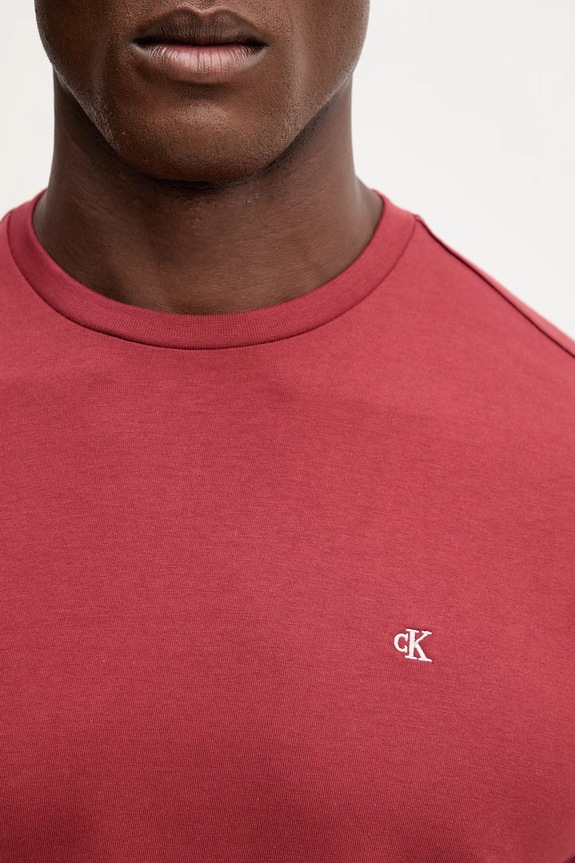 Calvin Klein Jeans T-shirt da uomo in cotone LV04RD254G rosso