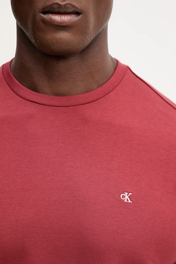 Calvin Klein Jeans T-shirt da uomo in cotone LV04RD254G rosso