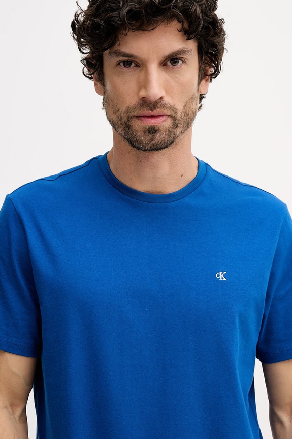 Calvin Klein Jeans tričko pánske bavlnené modrá LV04RD254G