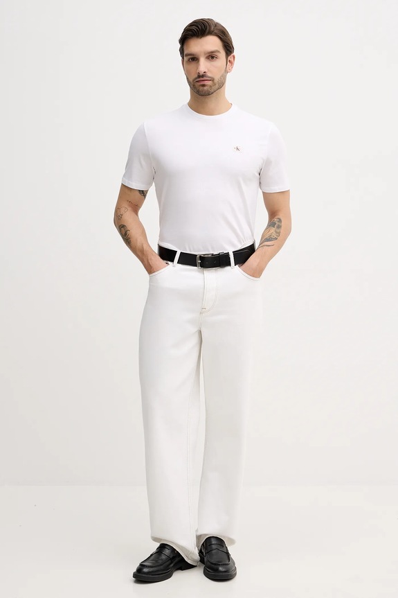 Calvin Klein Jeans tricou bărbătesc din bumbac pachet de 2 LV04RD248G bleumarin SS26