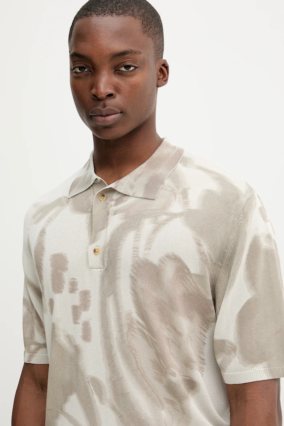 Odjeća Polo majica Desigual FLOWER 25WMTF02 siva