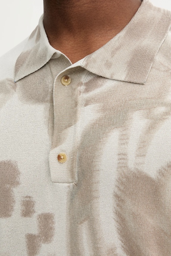 Polo majica Desigual FLOWER siva 25WMTF02