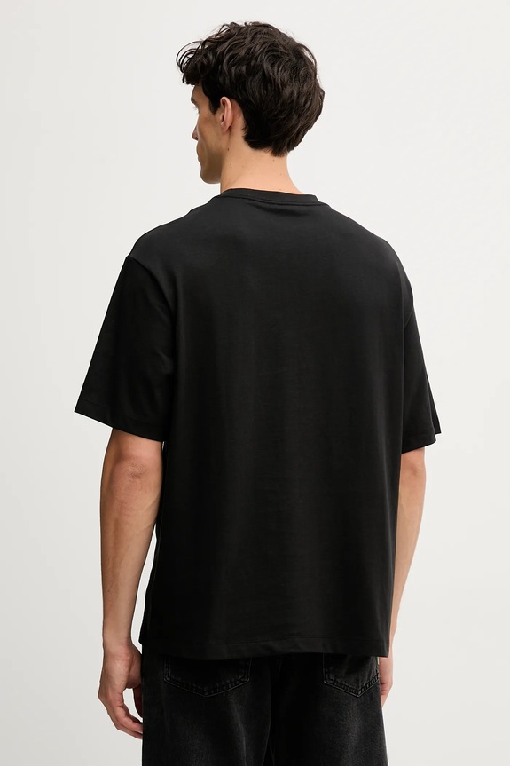 Ρούχα Βαμβακερό μπλουζάκι Calvin Klein Jeans LV04RD801G μαύρο