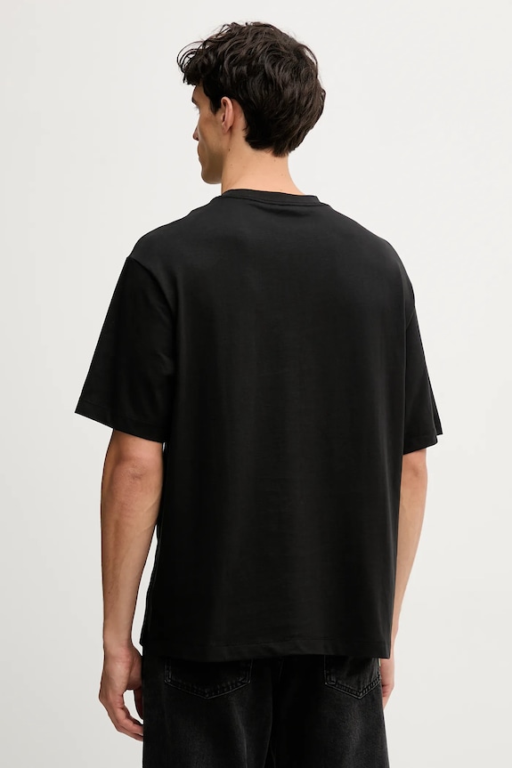 Ρούχα Βαμβακερό μπλουζάκι Calvin Klein Jeans LV04RD801G μαύρο