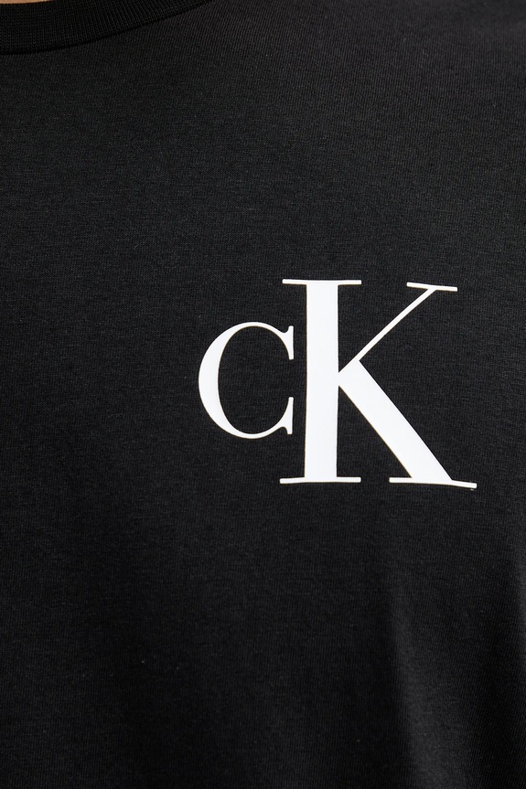 Βαμβακερό μπλουζάκι Calvin Klein Jeans LV04RD865G μαύρο