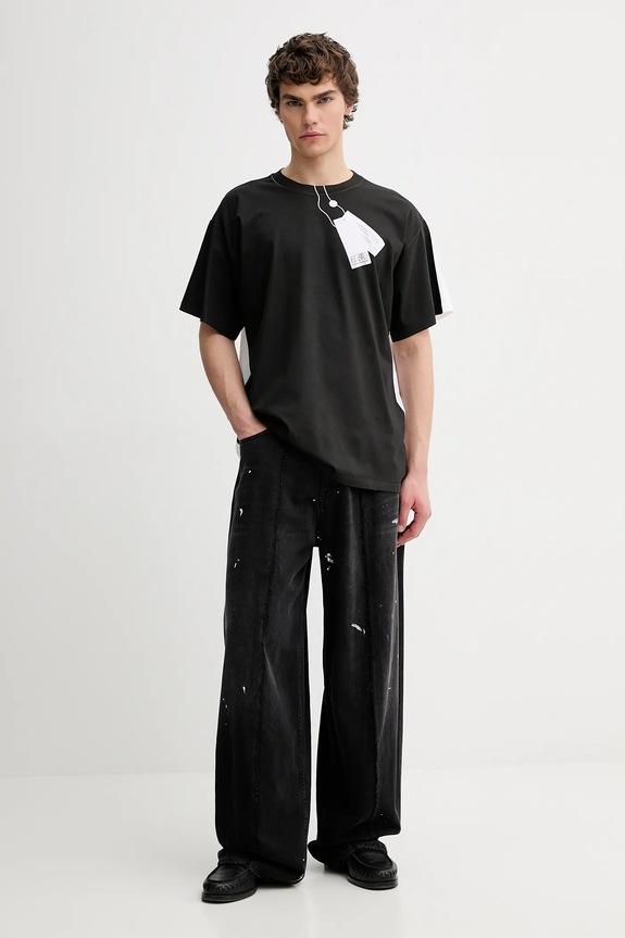 Памучна тениска MM6 Maison Margiela SH2GC0029.M20048.100 бял AW25