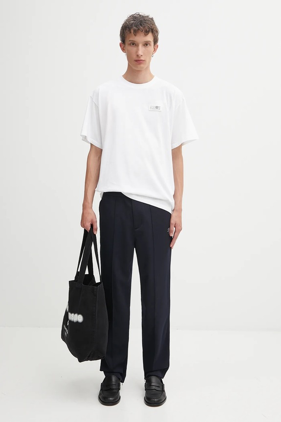 Βαμβακερό μπλουζάκι MM6 Maison Margiela SH2GC0030.M20048.100 λευκό