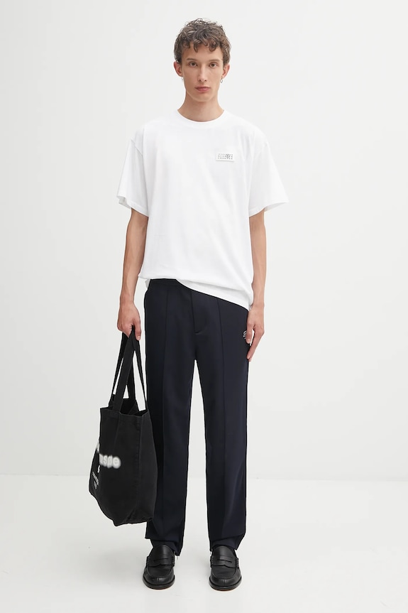 Bavlnené tričko MM6 Maison Margiela SH2GC0030.M20048.100 biela