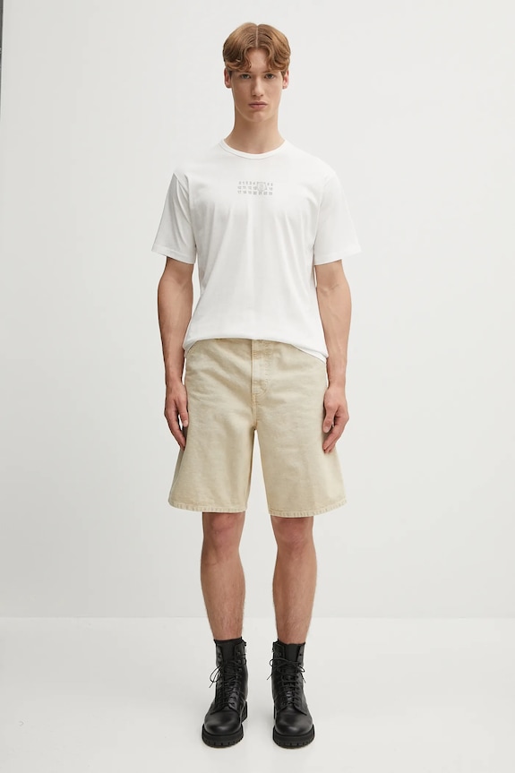 MM6 Maison Margiela tricou din bumbac SH0GC0057.S24312.101 alb