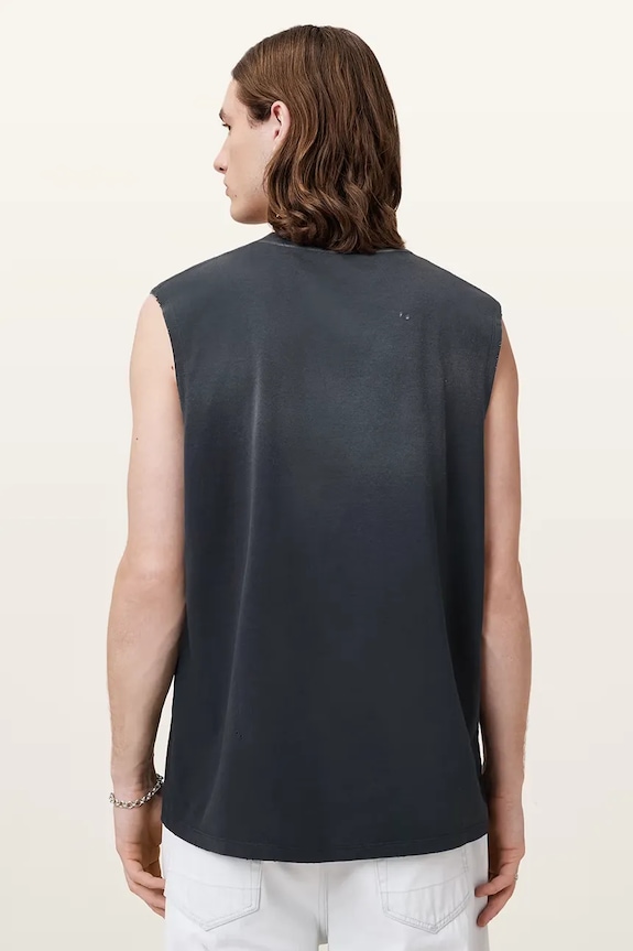 AllSaints t-shirt bez rękawów JONAH szary M022JC