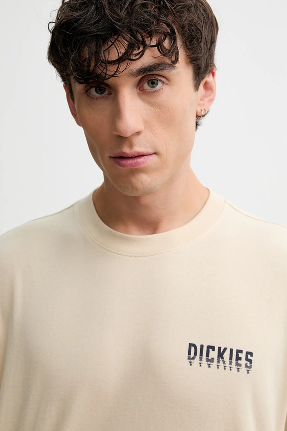 Bavlnené tričko Dickies béžová DK0A87QJ