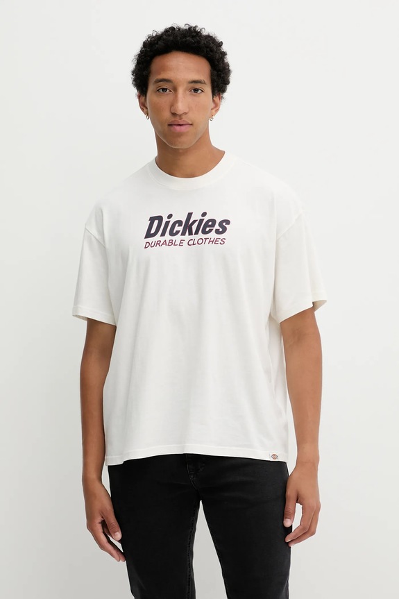 Dickies tricou din bumbac print bej DK0A87YL