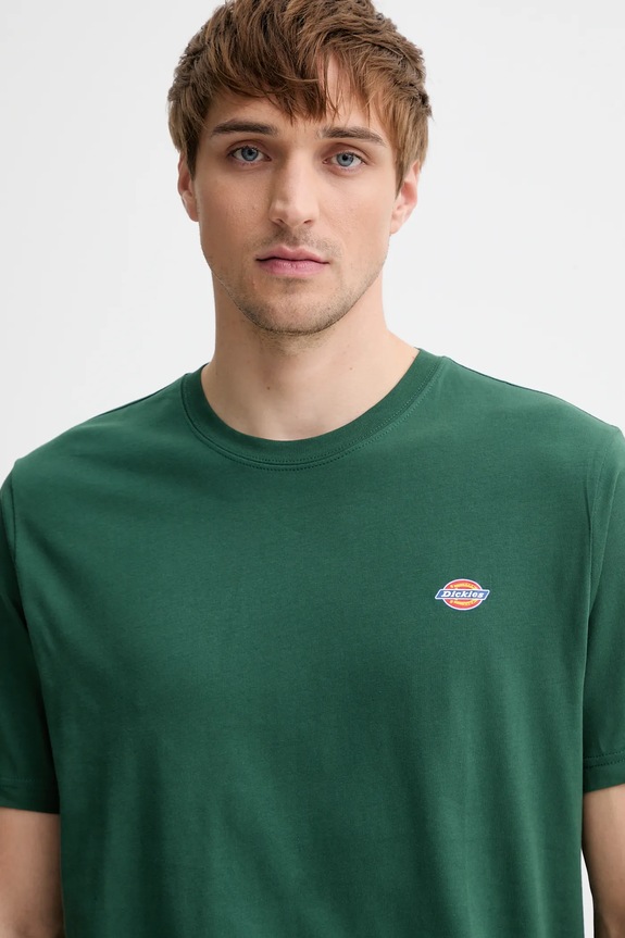 Βαμβακερό μπλουζάκι Dickies πράσινο DK0A4XDB.