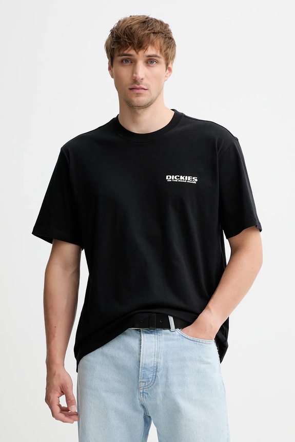 Ruházat Dickies pamut póló DK0A87QI fekete