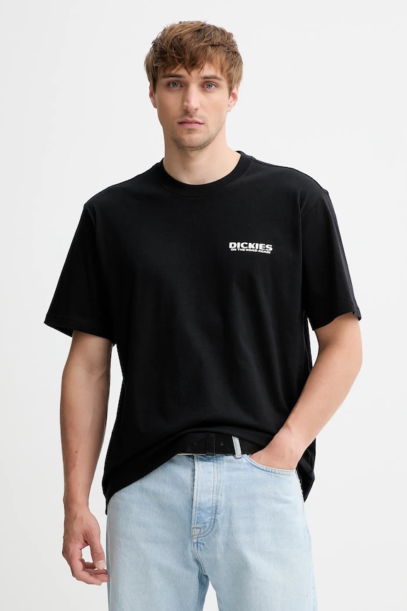 Ruházat Dickies pamut póló DK0A87QI fekete