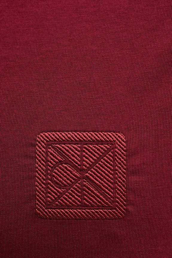 Bavlněné tričko Calvin Klein burgundské LV04LD224G
