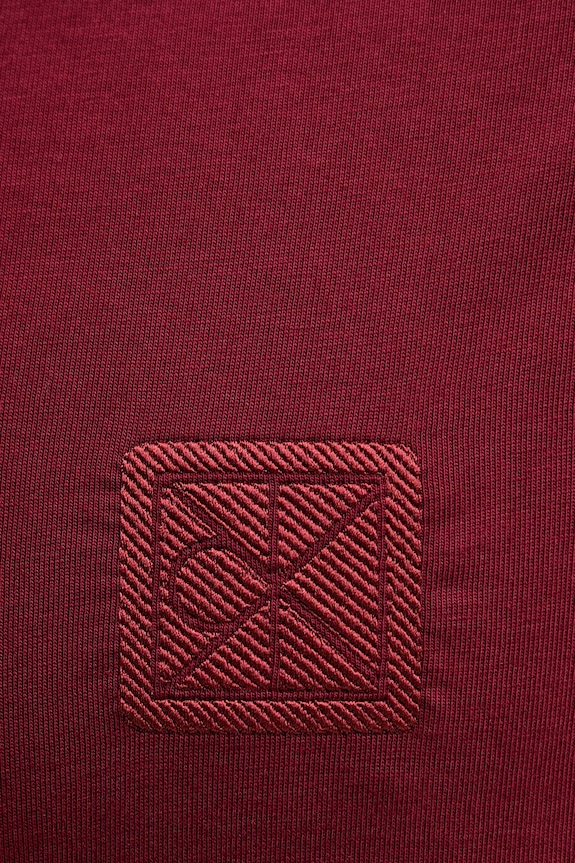 Bavlněné tričko Calvin Klein burgundské LV04LD224G
